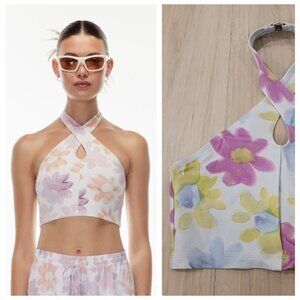 SUNDAY BEST | Aritzia Amie Tank Halter Crop Top | Sz. 2XS